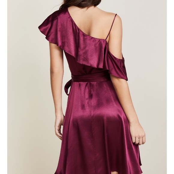 WAYF Asymmetrical Wrap Dress - Picture 2 of 6